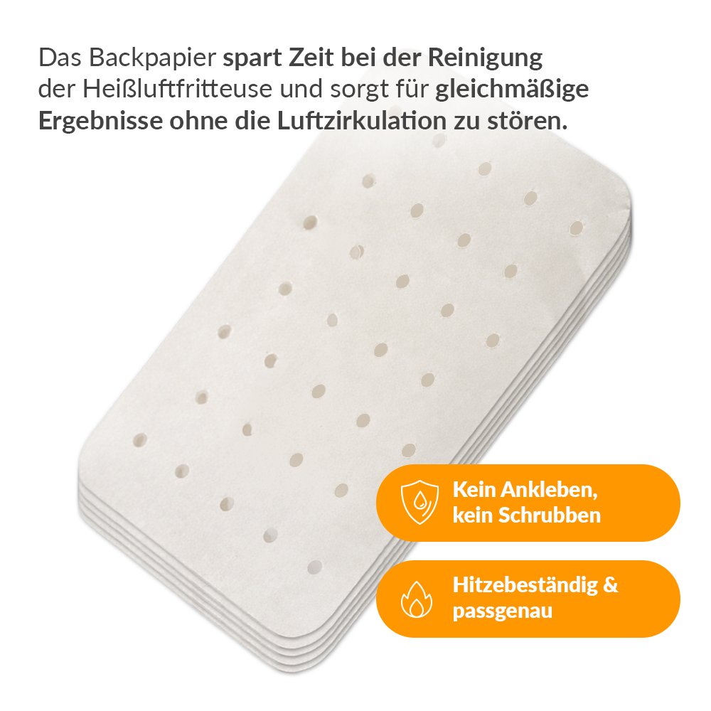 Backpapier ASF90 DUO Heißluftfritteuse