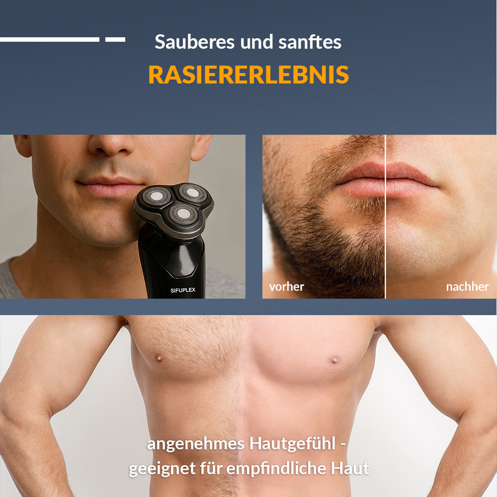 SIFUPLEX Elektrischer Rasierer: Ultimate Trim Pro Elektrischer Herrenrasierer STR-1