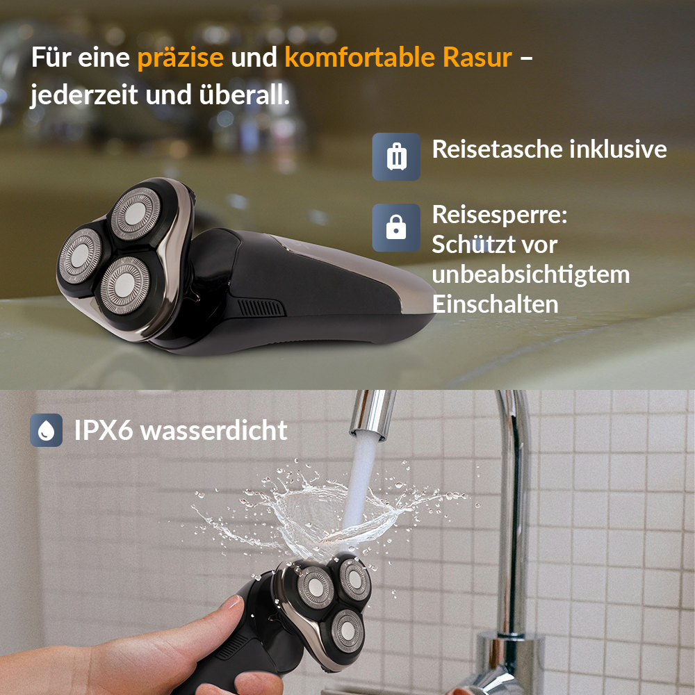 SIFUPLEX Elektrischer Rasierer: Ultimate Trim Pro Elektrischer Herrenrasierer STR-1