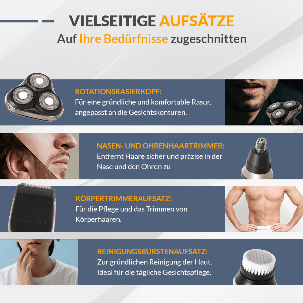 SIFUPLEX Elektrischer Rasierer: Ultimate Trim Pro Elektrischer Herrenrasierer STR-1