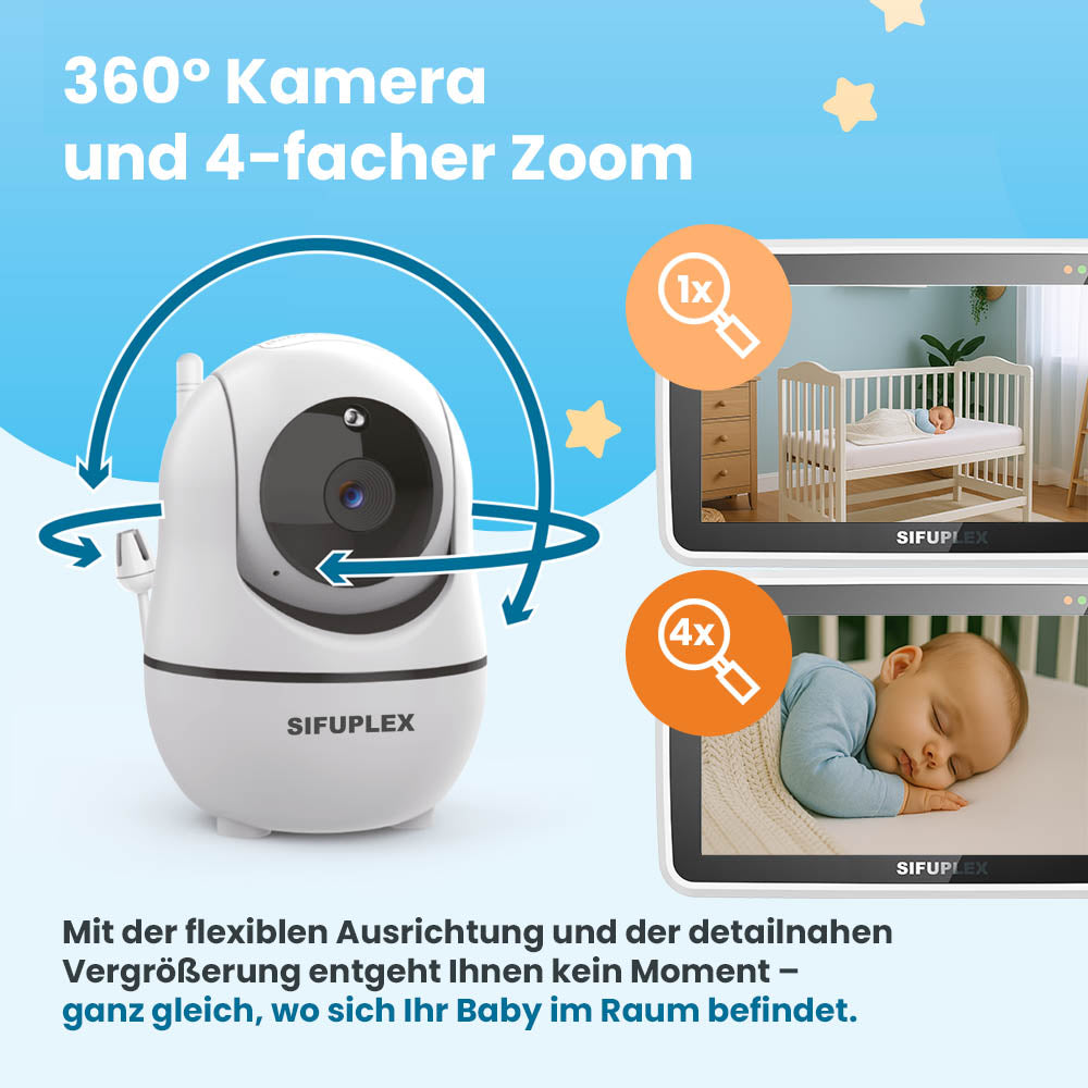 SIFUPLEX Babyphone mit Kamera: CloudCam SFB-1