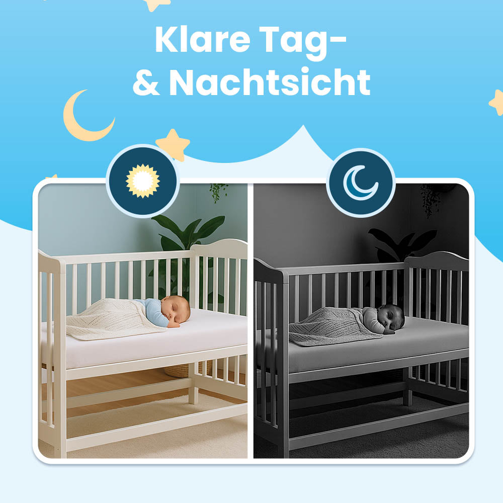 SIFUPLEX Zusatzkamera Babyphone: CloudCam Single Camera, Zusatzkamera für Model SFB-1