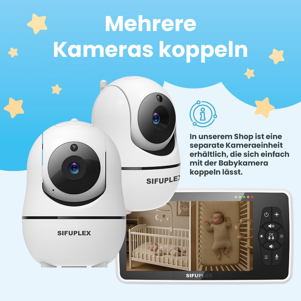SIFUPLEX Babyphone mit Kamera: CloudCam SFB-1