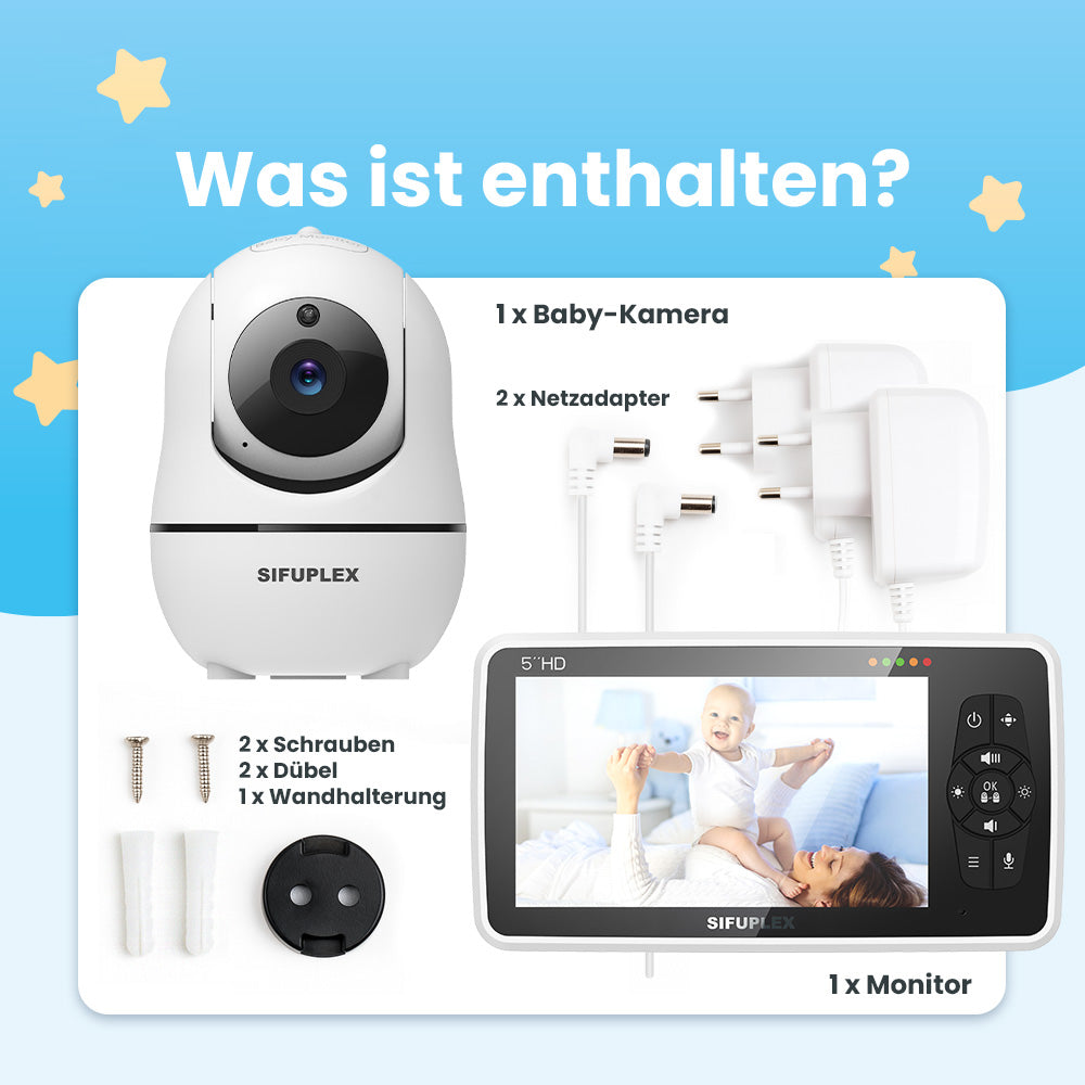 SIFUPLEX Babyphone mit Kamera: CloudCam SFB-1